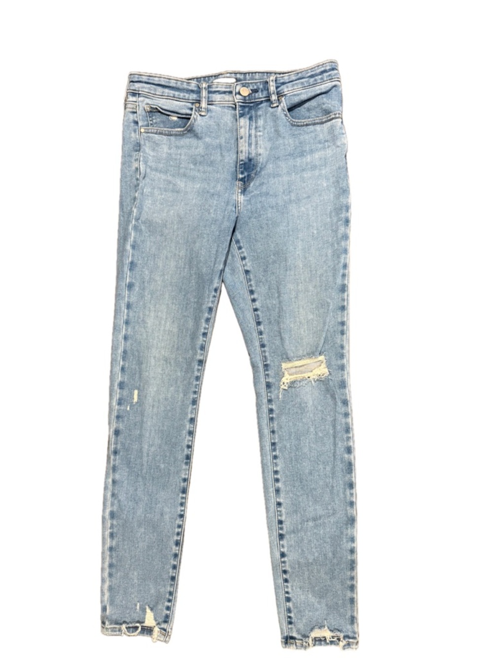 Uniqlo Light Blue Ripped Skinny Jeans